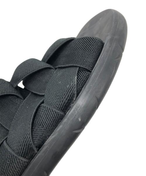 BOTTEGA VENETA（ボッテガベネタ）BOTTEGA VENETA (ボッテガベネタ) PLAT イントレチャートサンダル ブラック サイズ:41の古着・服飾アイテム