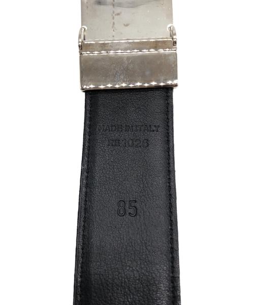 Christian Dior（クリスチャン ディオール）Christian Dior (クリスチャン ディオール) バックルキャンバスレザーベルト ブラック サイズ:85の古着・服飾アイテム