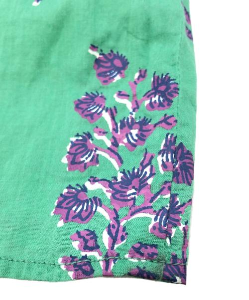 ne quittez pas（ヌキテパ）ne quittez pas (ヌキテパ) ETHNIC PRINT PANEL DRESS グリーン×ネイビー サイズ:Sの古着・服飾アイテム