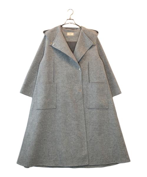 ebure（エブール）EBURE (エブール) Ron Herman (ロンハーマン) 別注 eversible Sewing Melton Coat グレー サイズ:36の古着・服飾アイテム