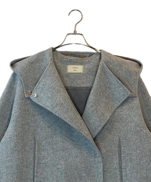 ebure（エブール）EBURE (エブール) Ron Herman (ロンハーマン) 別注 eversible Sewing Melton Coat グレー サイズ:36の古着・服飾アイテム