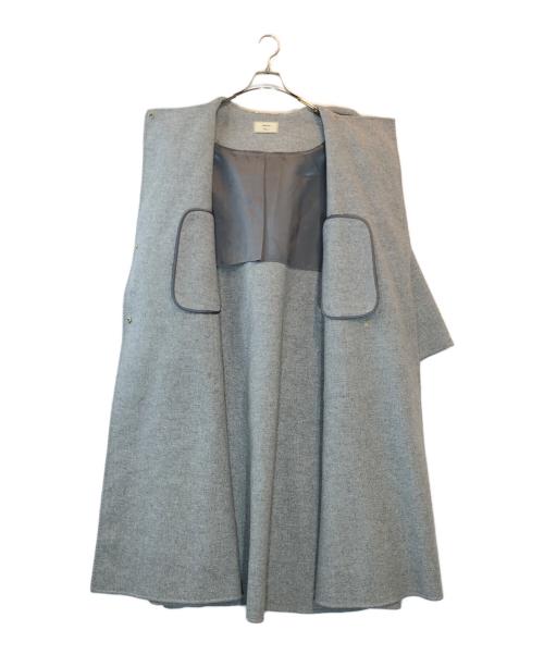 ebure（エブール）EBURE (エブール) Ron Herman (ロンハーマン) 別注 eversible Sewing Melton Coat グレー サイズ:36の古着・服飾アイテム