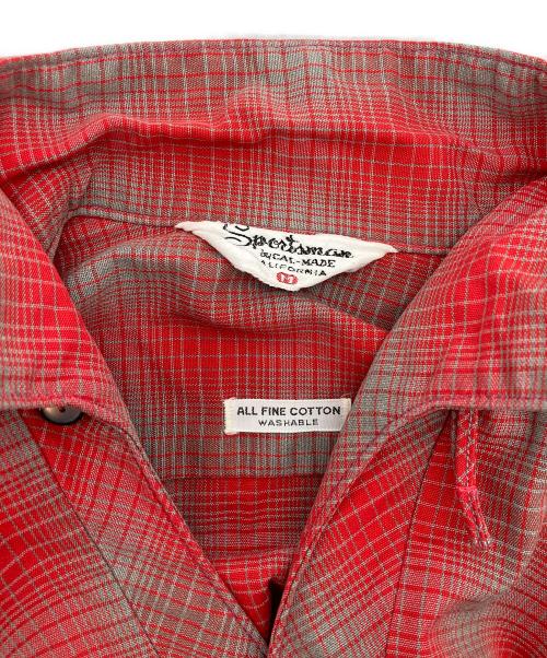 SPORTSMAN BY CAL MADE（スポーツマン・バイ・キャルメイド）SPORTSMAN BY CAL MADE (スポーツマン・バイ・キャルメイド) オープンカラーシャツ レッド サイズ:Mの古着・服飾アイテム