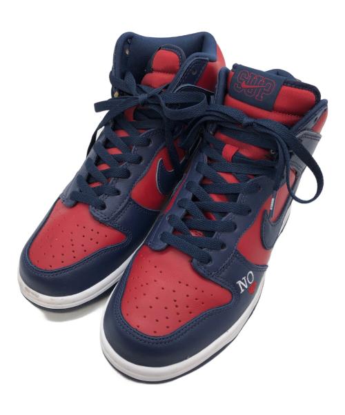 NIKE（ナイキ）NIKE (ナイキ) Supreme (シュプリーム) Dunk High By Any Means レッド サイズ:US7の古着・服飾アイテム