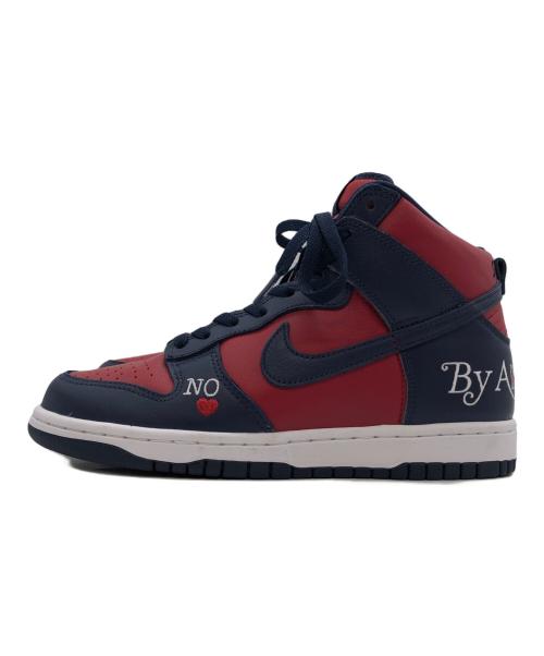 NIKE（ナイキ）NIKE (ナイキ) Supreme (シュプリーム) Dunk High By Any Means レッド サイズ:US7の古着・服飾アイテム