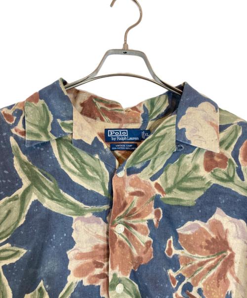 POLO RALPH LAUREN（ポロ・ラルフローレン）POLO RALPH LAUREN (ポロ・ラルフローレン) オープンカラーシャツ ネイビー サイズ:XLの古着・服飾アイテム
