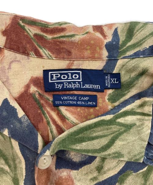 POLO RALPH LAUREN（ポロ・ラルフローレン）POLO RALPH LAUREN (ポロ・ラルフローレン) オープンカラーシャツ ネイビー サイズ:XLの古着・服飾アイテム