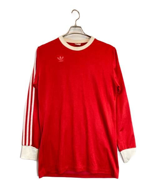 adidas（アディダス）adidas (アディダス) ヴィンテージゲームシャツ レッド サイズ:Lの古着・服飾アイテム
