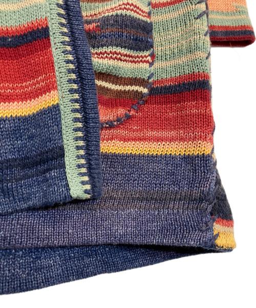 POLO RALPH LAUREN（ポロ・ラルフローレン）POLO RALPH LAUREN (ポロ・ラルフローレン) プリント リネンブレンド セーター マルチカラー サイズ:Sの古着・服飾アイテム