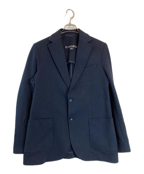 CIRCOLO 1901（チルコロ1901）Circolo 1901 (チルコロ1901) ジャージ2Bシングルジャケット ネイビー サイズ:50の古着・服飾アイテム