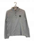 STONE ISLANDストーンアイランド）の古着「COMPASS パッチロングスリーブポロシャツ」｜グレー