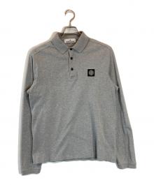 STONE ISLAND（ストーンアイランド）の古着「COMPASS パッチロングスリーブポロシャツ」｜グレー
