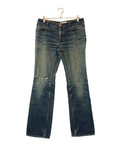 Yves Saint Laurent（イヴサンローラン）Yves Saint Laurent (イヴサンローラン) フレアデニムパンツ ブルー サイズ:52の古着・服飾アイテム