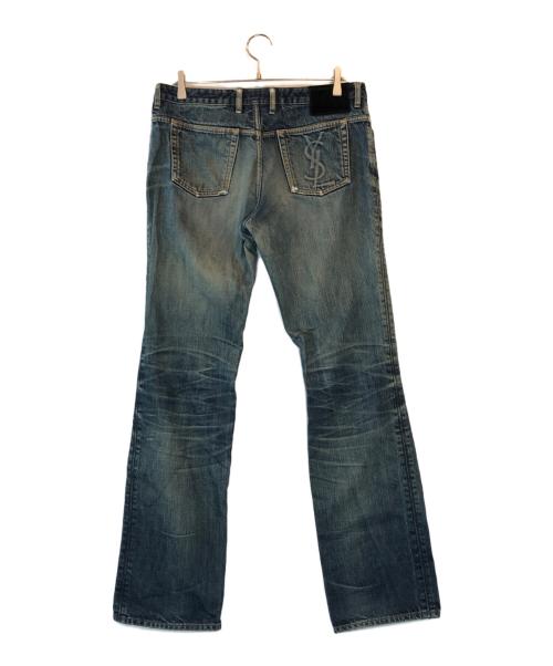 Yves Saint Laurent（イヴサンローラン）Yves Saint Laurent (イヴサンローラン) フレアデニムパンツ ブルー サイズ:52の古着・服飾アイテム