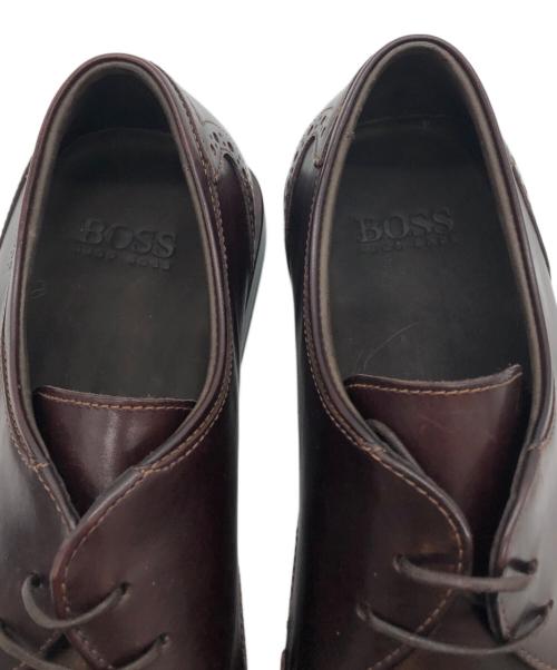 BOSS HUGO BOSS（ボス ヒューゴボス）BOSS HUGO BOSS (ボス ヒューゴボス) ドレスシューズ ブラウン サイズ:8の古着・服飾アイテム