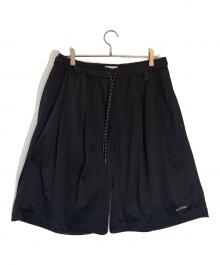ALOUND（アラウンド）の古着「TWOTUCK MESH SHORTS」｜ブラック