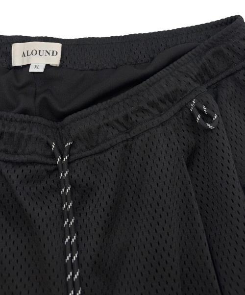 ALOUND（アラウンド）ALOUND (アラウンド) TWOTUCK MESH SHORTS ブラック サイズ:XLの古着・服飾アイテム
