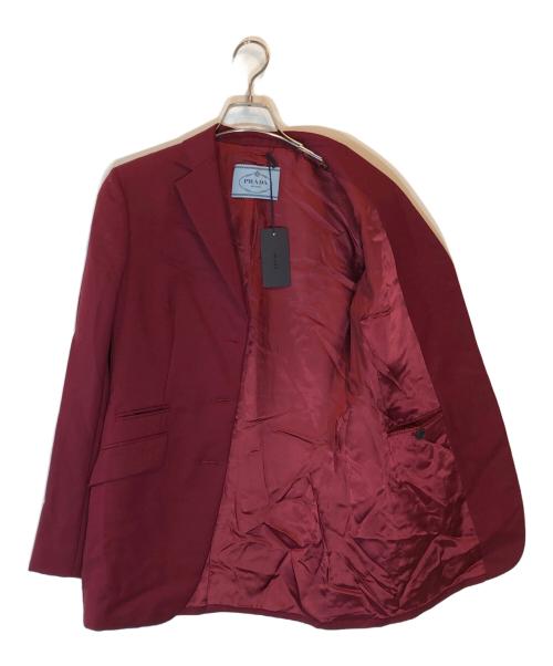 PRADA（プラダ）PRADA (プラダ) 3Bテーラードジャケット レッド サイズ:size 40の古着・服飾アイテム