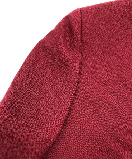 PRADA（プラダ）PRADA (プラダ) 3Bテーラードジャケット レッド サイズ:size 40の古着・服飾アイテム