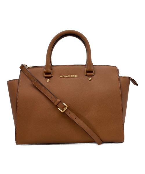 MICHAEL KORS（マイケルコース）MICHAEL KORS (マイケルコース) 2WAYショルダーバッグ ブラウンの古着・服飾アイテム