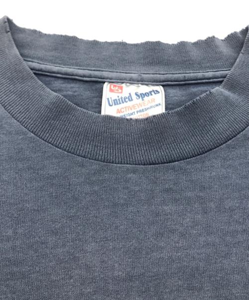 United Sports（ユナイテッドスポーツ）United Sports (ユナイテッドスポーツ) プリントTシャツ ネイビー サイズ:M 38-40の古着・服飾アイテム
