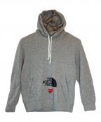 PLAY COMME des GARCONS×THE NORTH FACEプレイコムデギャルソン×ザ ノース フェイス）の古着「コラボパーカー」｜グレー