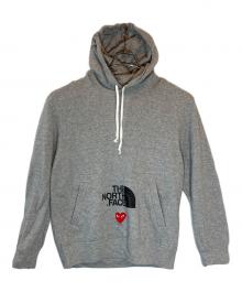 PLAY COMME des GARCONS×THE NORTH FACE（プレイコムデギャルソン×ザ ノース フェイス）の古着「コラボパーカー」｜グレー
