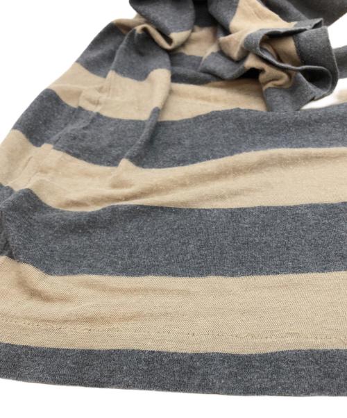 COMME des GARCONS HOMME（コムデギャルソン オム）COMME des GARCONS HOMME (コムデギャルソン オム) ボーダーTシャツ グレー×ベージュ サイズ:下記参照の古着・服飾アイテム