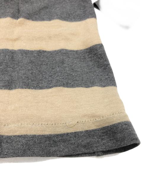 COMME des GARCONS HOMME（コムデギャルソン オム）COMME des GARCONS HOMME (コムデギャルソン オム) ボーダーTシャツ グレー×ベージュ サイズ:下記参照の古着・服飾アイテム