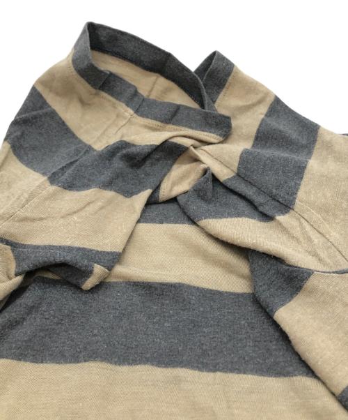 COMME des GARCONS HOMME（コムデギャルソン オム）COMME des GARCONS HOMME (コムデギャルソン オム) ボーダーTシャツ グレー×ベージュ サイズ:下記参照の古着・服飾アイテム