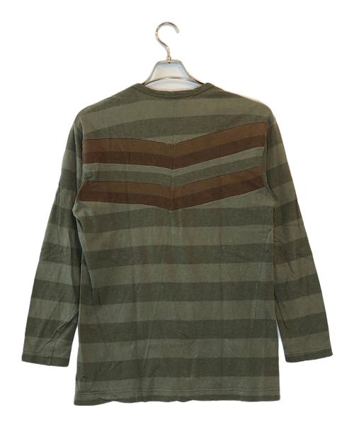 COMME des GARCONS（コムデギャルソン）COMME des GARCONS (コムデギャルソン) ボーダーカットソー カーキ サイズ:下記参照の古着・服飾アイテム