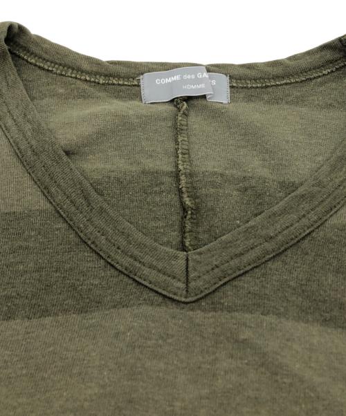 COMME des GARCONS（コムデギャルソン）COMME des GARCONS (コムデギャルソン) ボーダーカットソー カーキ サイズ:下記参照の古着・服飾アイテム