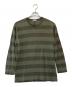 COMME des GARCONS（コムデギャルソン）の古着「ボーダーカットソー」｜カーキ