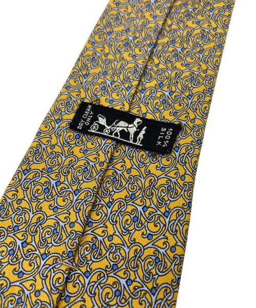 HERMES（エルメス）HERMES (エルメス) シルクネクタイ イエロー サイズ:無しの古着・服飾アイテム