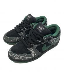 NIKE×There Skateboards（ナイキ×ゼアスケートボード）の古着「SB ダンク ロー プロ "アンスラサイト アンド ゴージグリーン"」｜ブラック