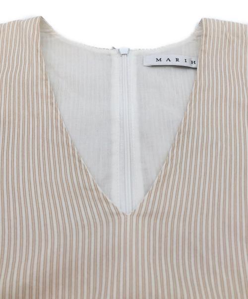 MARIHA（マリハ）MARIHA (マリハ) ノースリーブワンピース ベージュ サイズ:36の古着・服飾アイテム
