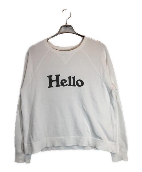 MADISON BLUE（マディソンブルー）MADISON BLUE (マディソンブルー) HELLO SWEAT L/S URAKE DYED ホワイト サイズ:01の古着・服飾アイテム