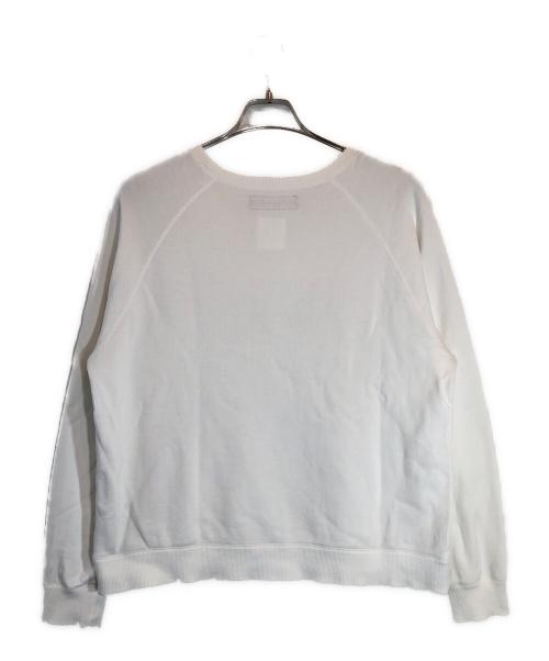 MADISON BLUE（マディソンブルー）MADISON BLUE (マディソンブルー) HELLO SWEAT L/S URAKE DYED ホワイト サイズ:01の古着・服飾アイテム
