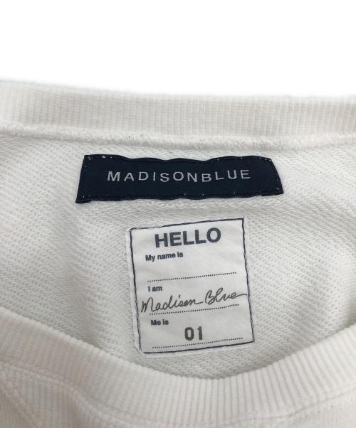 MADISON BLUE（マディソンブルー）MADISON BLUE (マディソンブルー) HELLO SWEAT L/S URAKE DYED ホワイト サイズ:01の古着・服飾アイテム