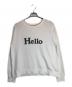 MADISON BLUE（マディソンブルー）の古着「HELLO SWEAT L/S URAKE DYED」｜ホワイト