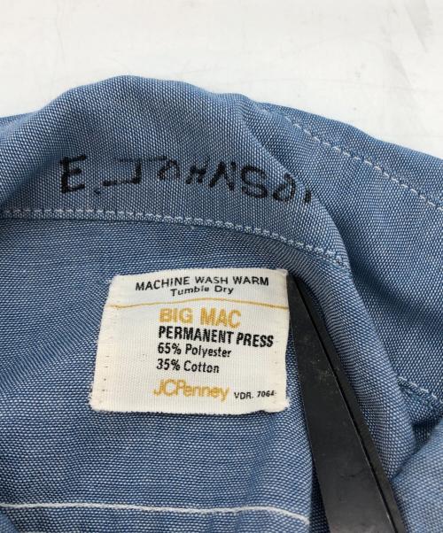 big mac（ビッグマック）BIG MAC (ビッグマック) シャンブレーシャツ ブルー サイズ:下記参照の古着・服飾アイテム