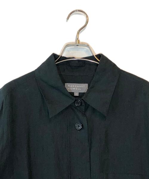 MARGARET HOWELL（マーガレットハウエル）MARGARET HOWELL (マーガレットハウエル) リネンシャツワンピース ネイビー サイズ:1の古着・服飾アイテム