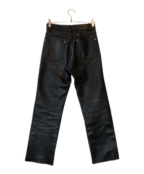 Schott（ショット）Schott (ショット) レザーパンツ ブラック サイズ:28の古着・服飾アイテム