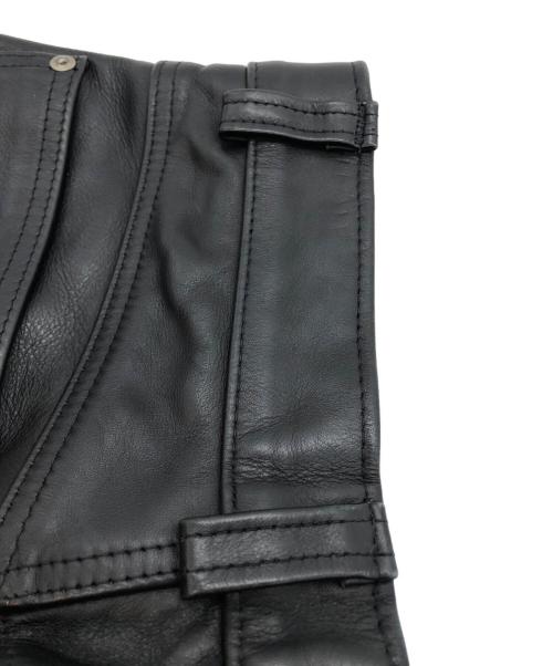 Schott（ショット）Schott (ショット) レザーパンツ ブラック サイズ:28の古着・服飾アイテム