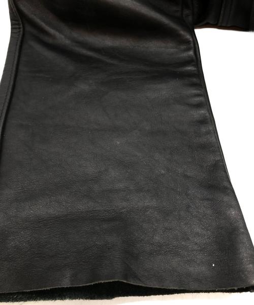 Schott（ショット）Schott (ショット) レザーパンツ ブラック サイズ:28の古着・服飾アイテム
