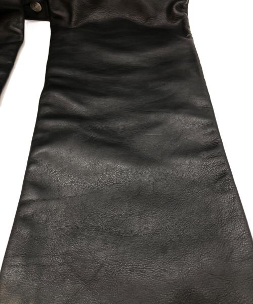 Schott（ショット）Schott (ショット) レザーパンツ ブラック サイズ:28の古着・服飾アイテム