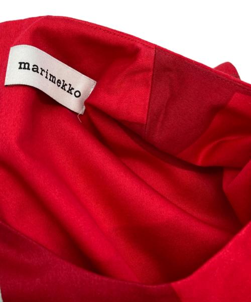 marimekko（マリメッコ）marimekko (マリメッコ) SILUETTI TUMMA ワンピース レッド サイズ:36の古着・服飾アイテム