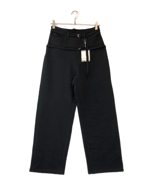 THE TOE（ザ・トゥー）THE TOE (ザ・トゥー) Greenwich belt sweat pants ブラック サイズ:S 未使用品の古着・服飾アイテム