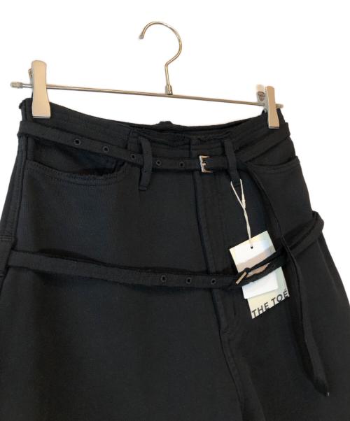 THE TOE（ザ・トゥー）THE TOE (ザ・トゥー) Greenwich belt sweat pants ブラック サイズ:S 未使用品の古着・服飾アイテム
