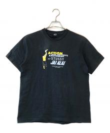 stussy（ステューシー）の古着「プリントTシャツ」｜ブラック